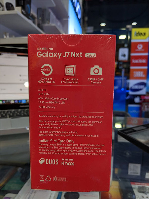 samsung galaxy j7 nxt 3gb ram