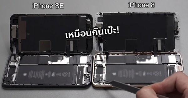 iPhone SE (2020) ที่แท้คือ iPhone 8 อัปเกรด ไส้ในเหมือนกันเกือบ 100%