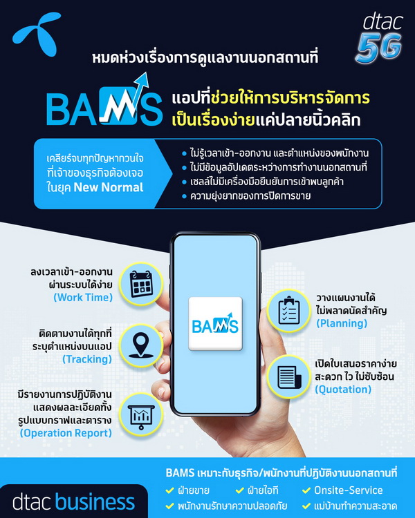 dtac business BAMS Work from Home